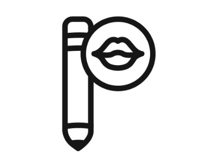 مداد و خط لب