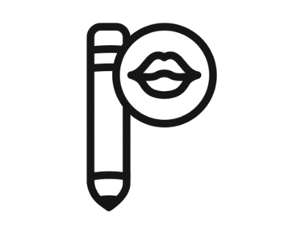 مداد و خط لب