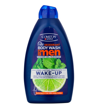 شامپو بدن ژلی کامان مدل Wake Up مناسب آقایان حجم 510 میلی لیتر